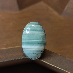 Elegant Green Stone Ring